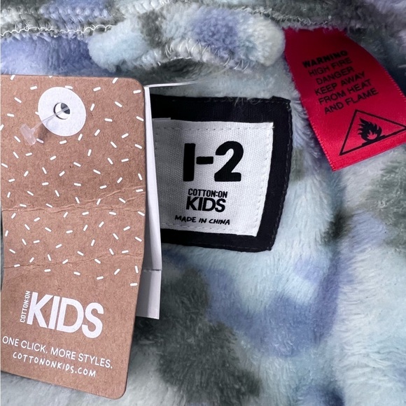 Cotton On Kids Dino Fleece Robe Size 1-2​ - Picture 3 of 6